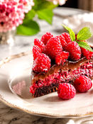 Decadent Chocolate Raspberry Tart