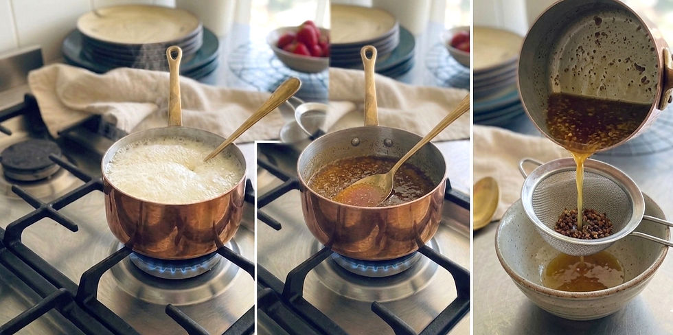 Un desert decadent de început de vară, care îmbină prospețimea căpșunilor cu eleganța cremei frangipane și aroma de unt caramelizat.