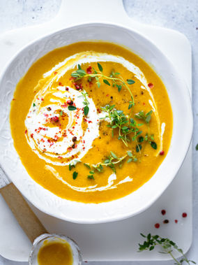 Supă Cremoasă de Cartofi Dulci cu Lapte de CocosÂ