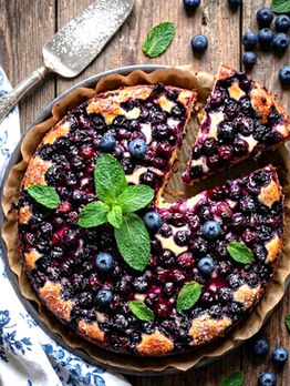 Blueberry & Lemon Cream Cheese Cake