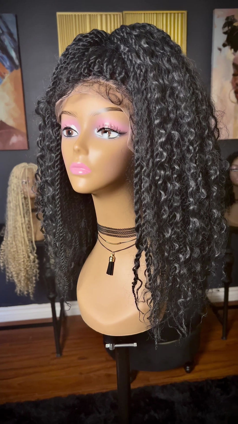 Thumbnail: Boho Senegalese Twist Braid Wig #1b