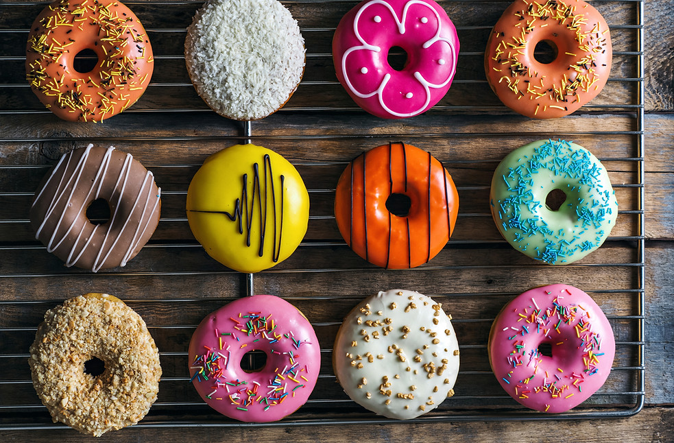 colorful donuts