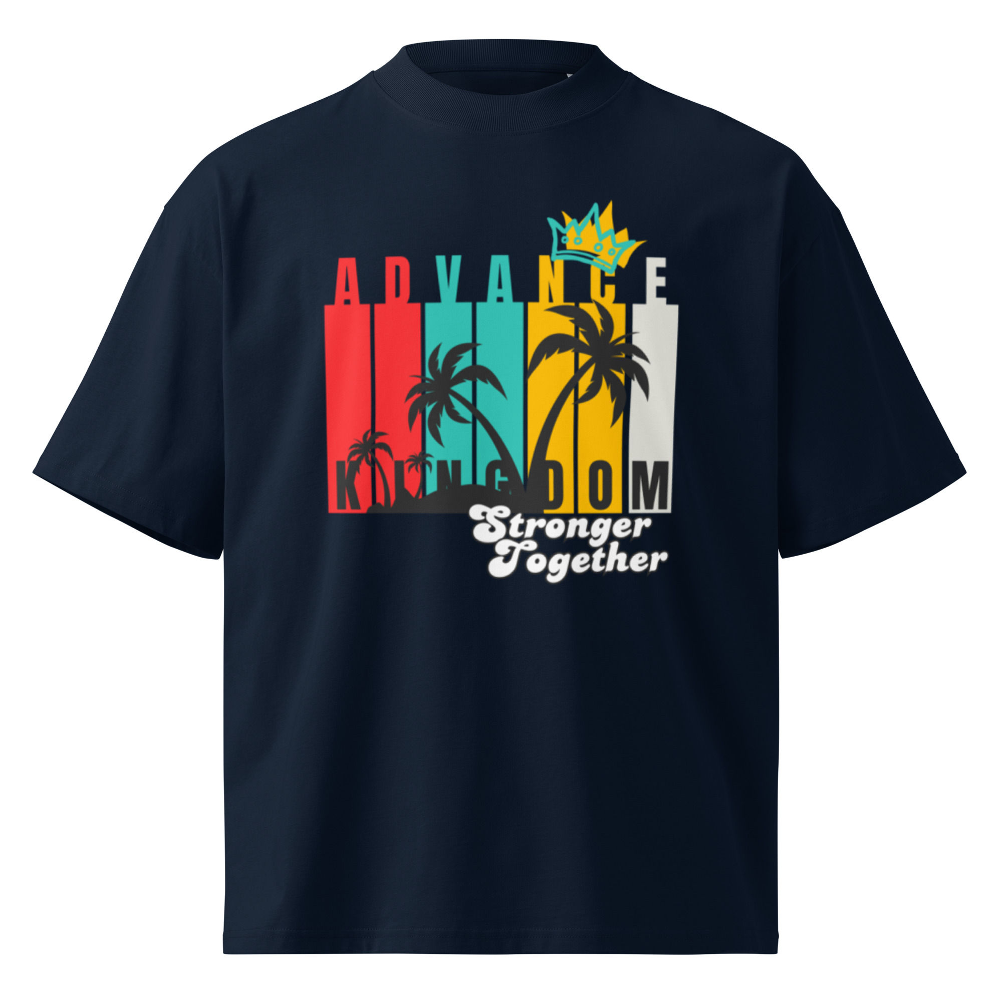 Stronger Together - Unisex organic oversized high neck t-shirt