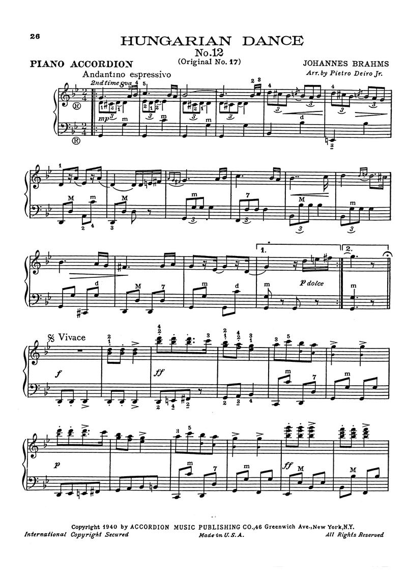 Miniature : Hungarian Dance No.12