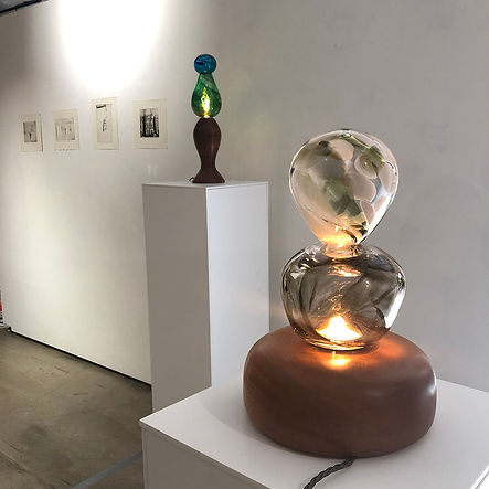 ‘Ware Gambit’ in white and grey tones gently glowing, lit by natural light