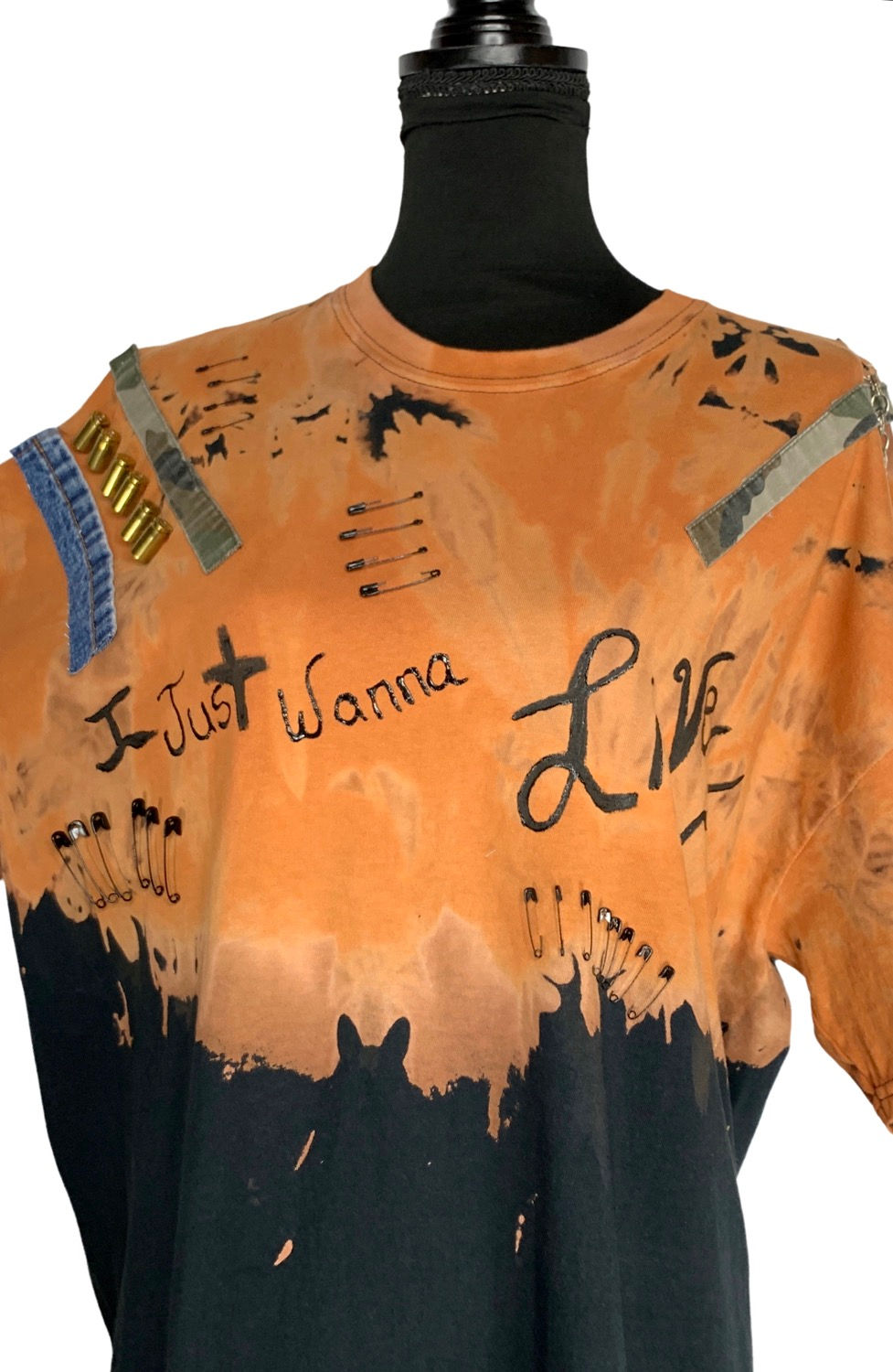 Miniatura: I Just Wanna Live Distressed  Tee