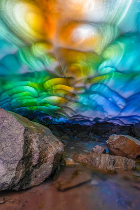 Ice cave by Mathew Nichols
