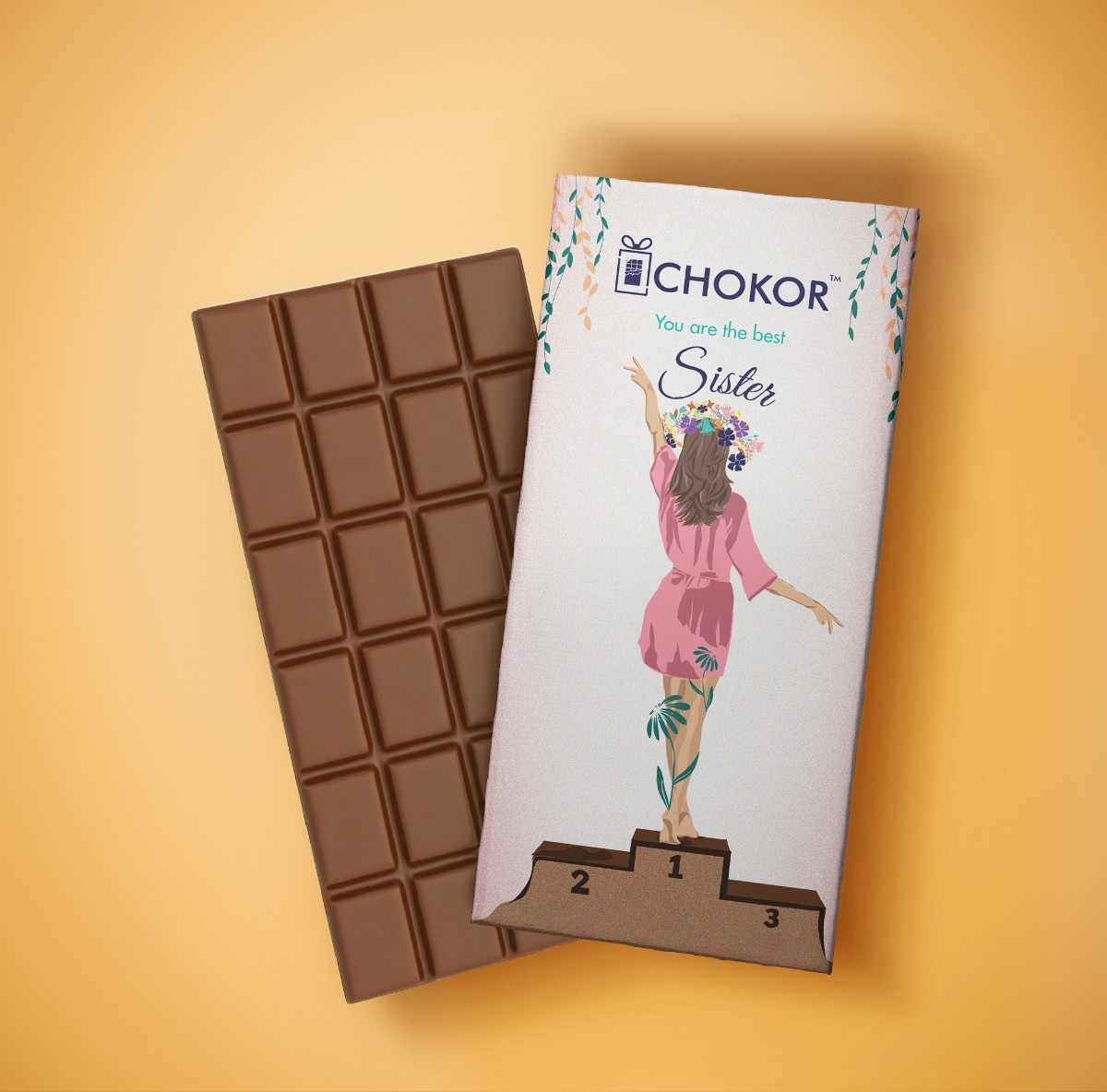 CHOKOR Best Sister Chocolate Gift