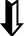 Black and White Down Arrow 