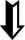 黒と白の下矢印