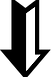  Black and White Down Arrow 