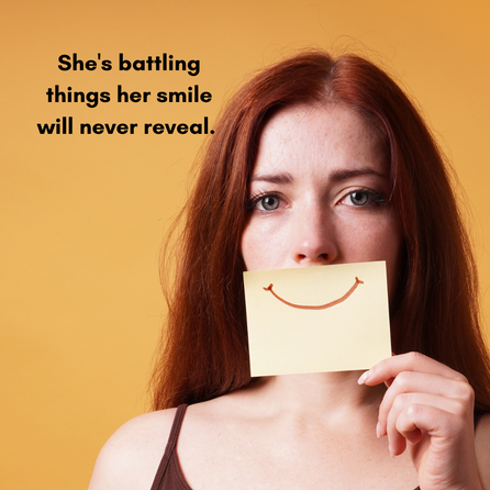 Hiding behind a smile