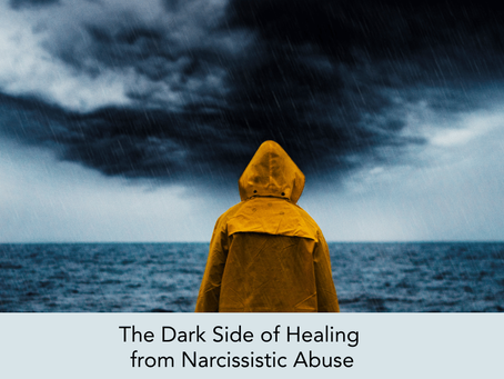 person standing in dark storm