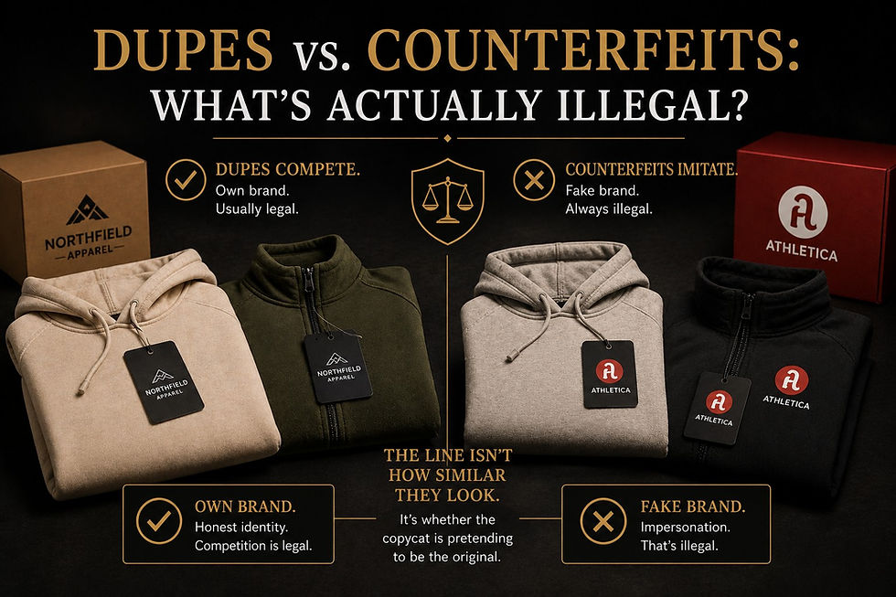 Dupes vs. Counterfeits: What's Actually Illegal?