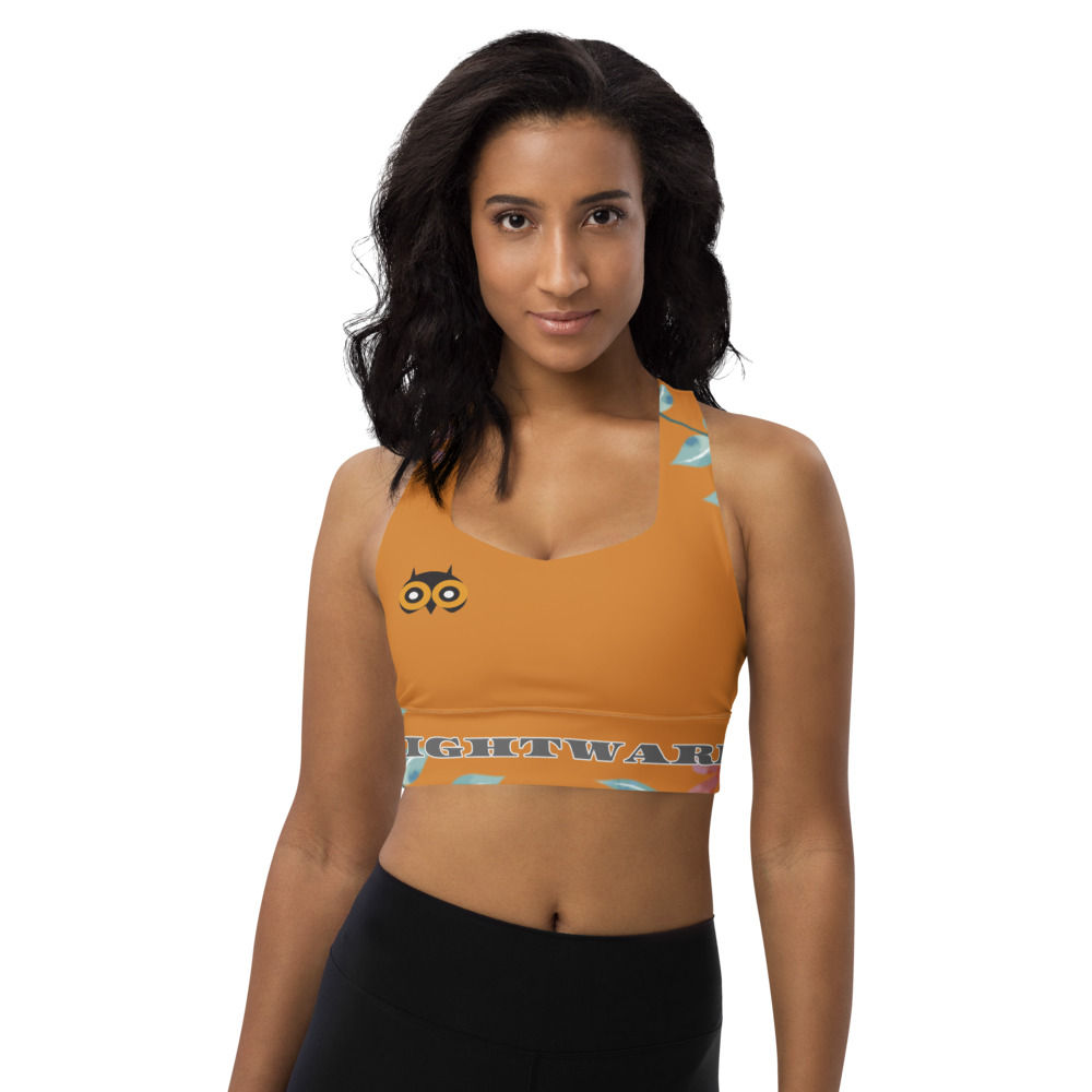 Floral Love Sports Bra Leopard