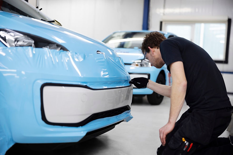 ceramic coating protection layer on car paint surface