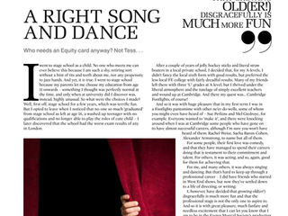 A right song and dance ! Exeter Living column March 2017