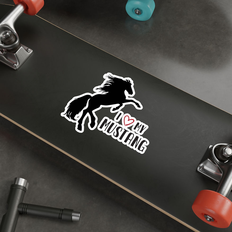 Thumbnail: I Love My Mustang sticker