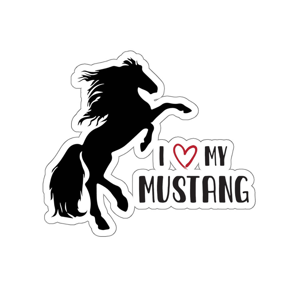 Thumbnail: I Love My Mustang sticker