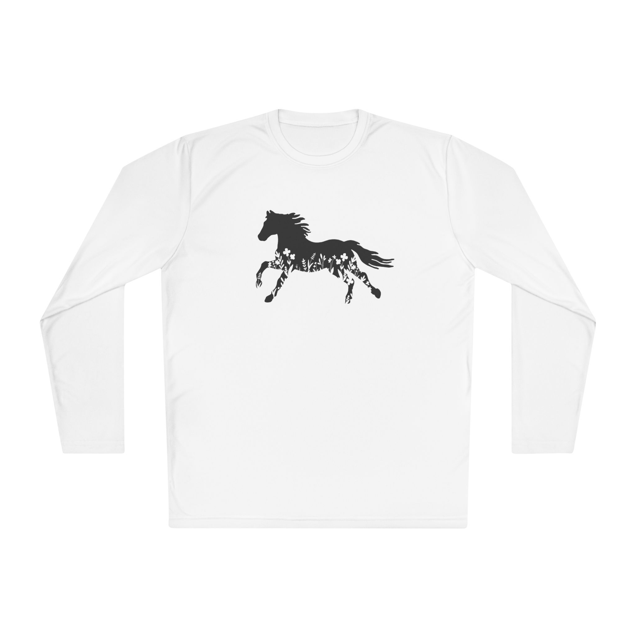 Trotting thru Flowers Long Sleeve Tee