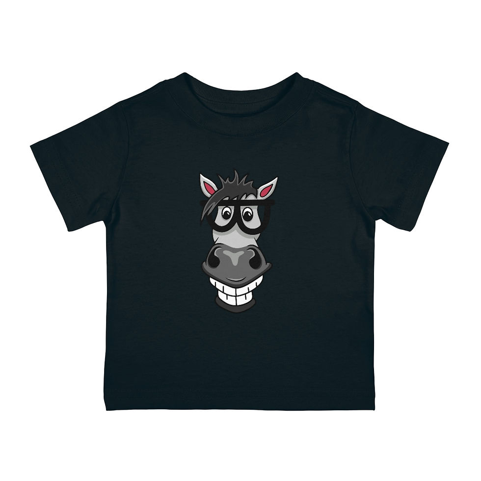 Thumbnail: Cartoon Horsie Cotton Jersey Tee