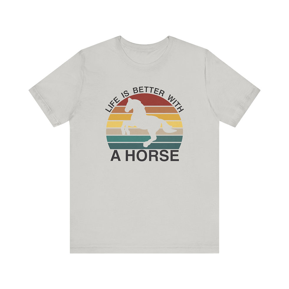 Thumbnail: "Life Is Better with a Horse" jersey tee