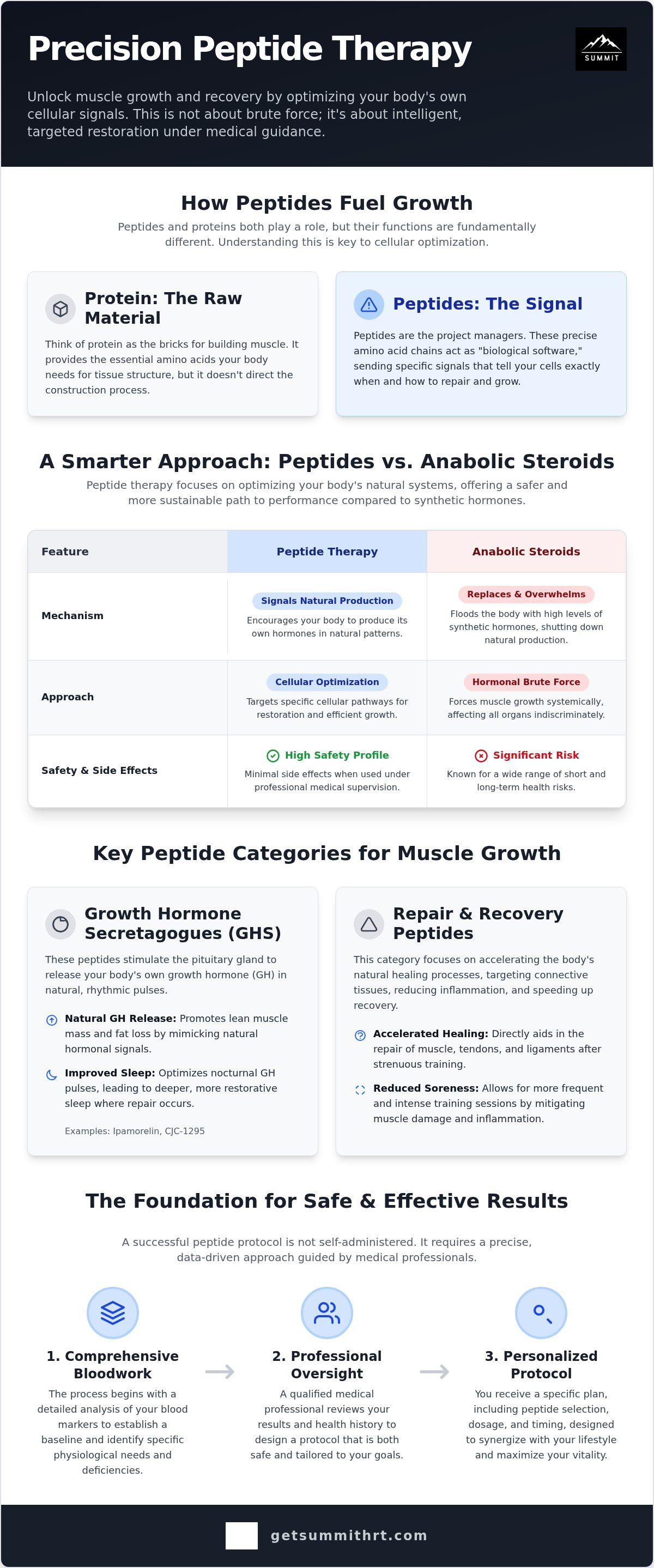 Peptide therapy for muscle growth