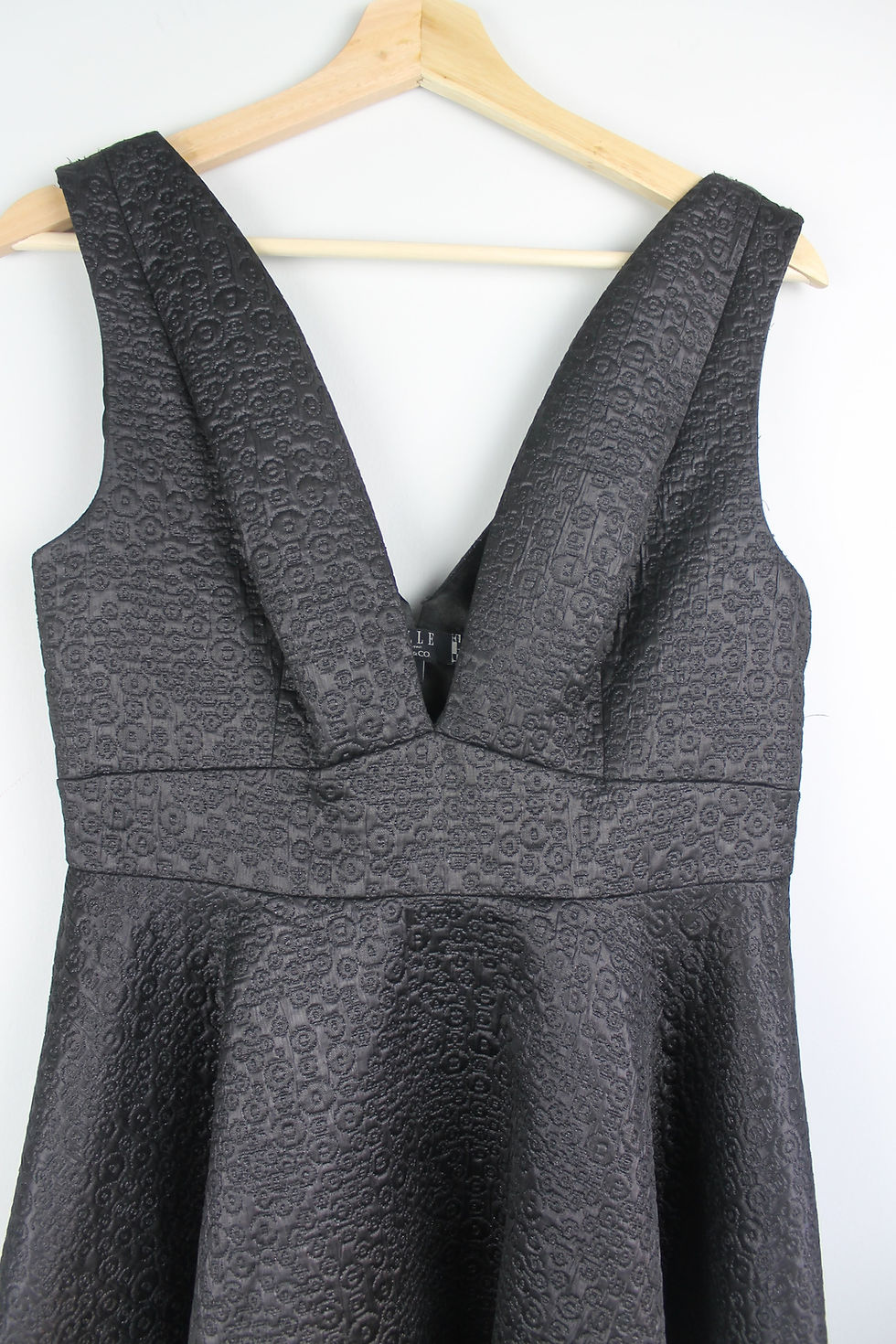 Thumbnail: Deep V Fit-and-Flare Dress