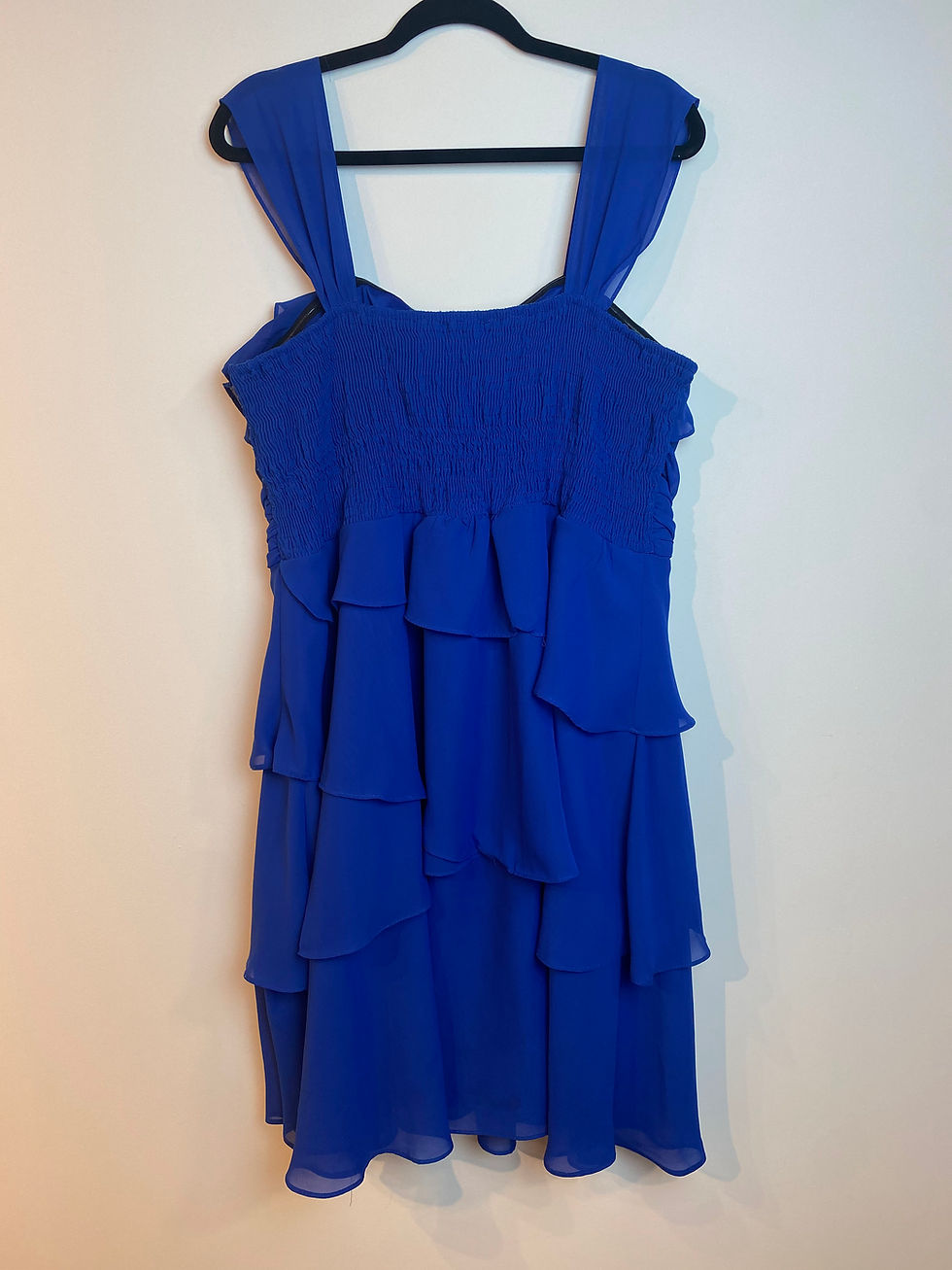 Thumbnail: Blue Ruffle Cocktail Dress