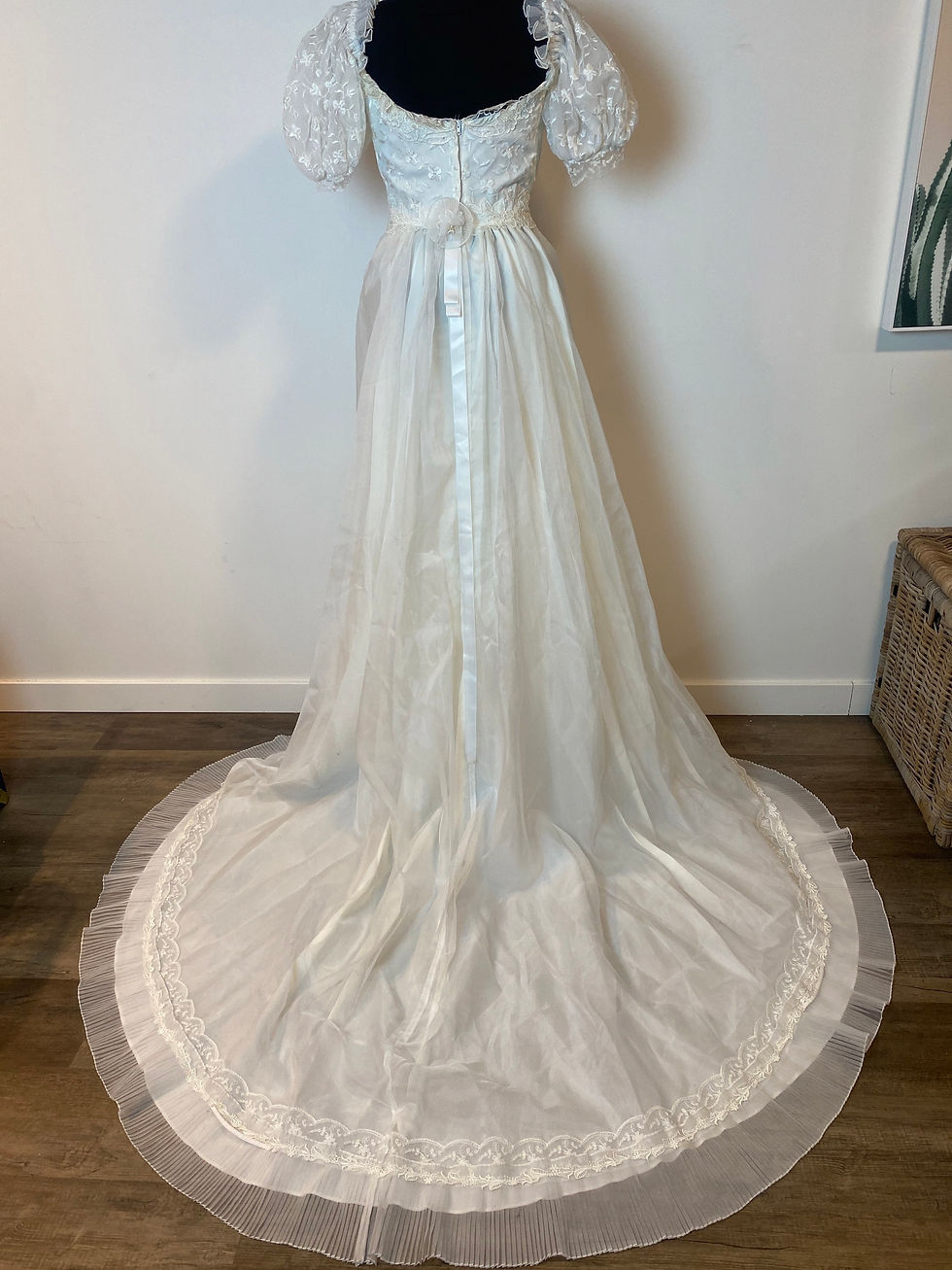 Thumbnail: Puff Sleeve Gown with Train