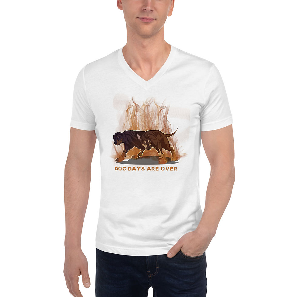 Thumbnail: Unisex Short Sleeve V-Neck T-Shirt