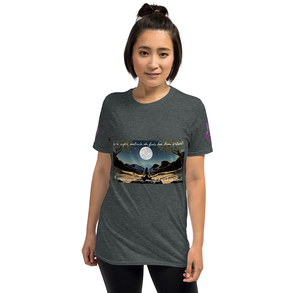 Thumbnail: Peaceful Universe-Be ThySelf-Short-Sleeve Unisex T-Shirt