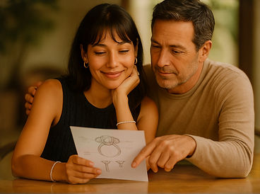 Couple Discussing Engagement Ring Design