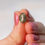 Thumbnail: 14K Gold Virgen de Guadalupe earrings oval 