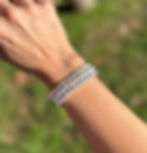 Thumbnail: Sterling Silver Bead Bracelet stackable set of 3