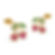 14K Gold Cherry Earrings