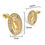 Thumbnail: 14K Gold Virgen de Guadalupe earrings oval 
