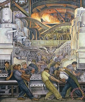 Detroit Industry Murals Diego Rivera DIA interior artwork