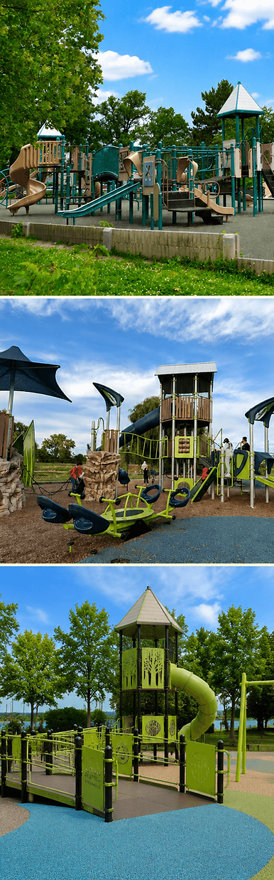 Belle Isle features two outstanding children's playgrounds, making it one of Detroit's best free destinations for families with young children.