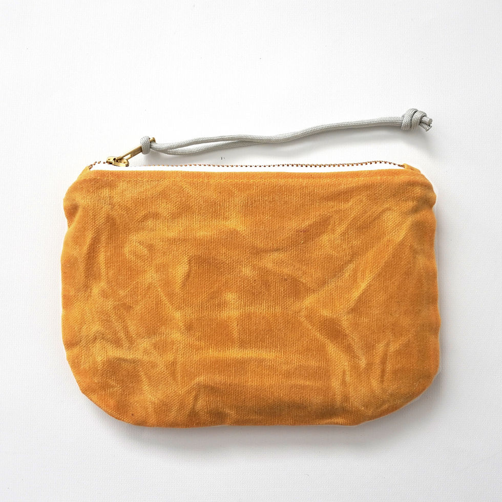 Thumbnail: Small Waxed Canvas Pouch