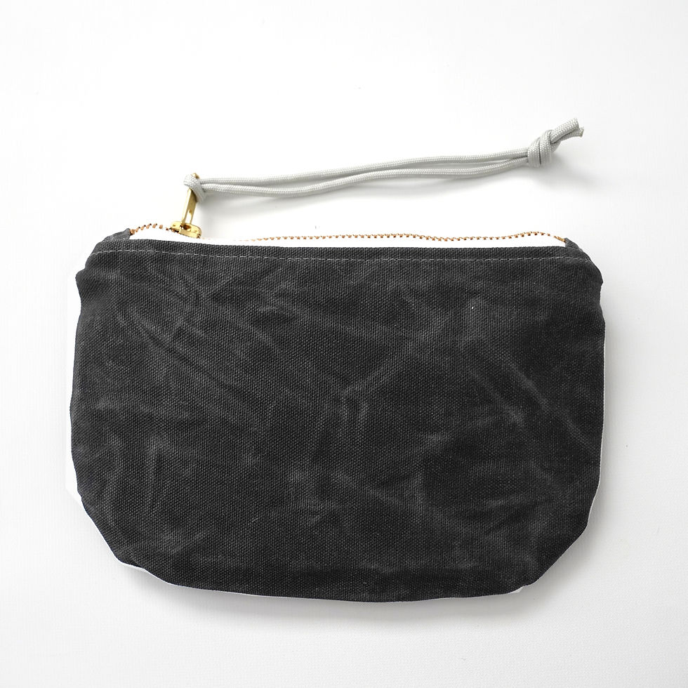 Thumbnail: Small Waxed Canvas Pouch
