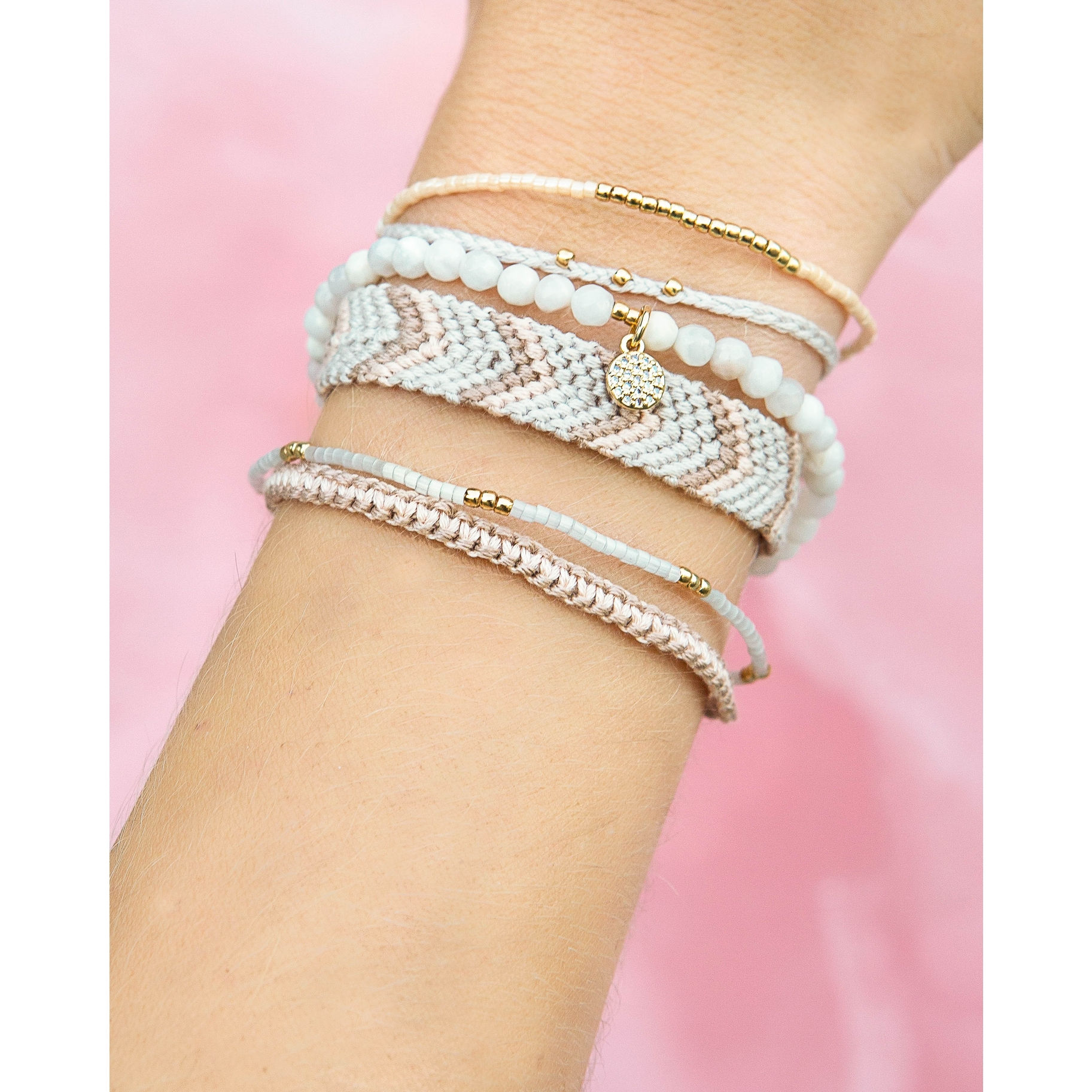 Friendship Bracelet Kit - Blush