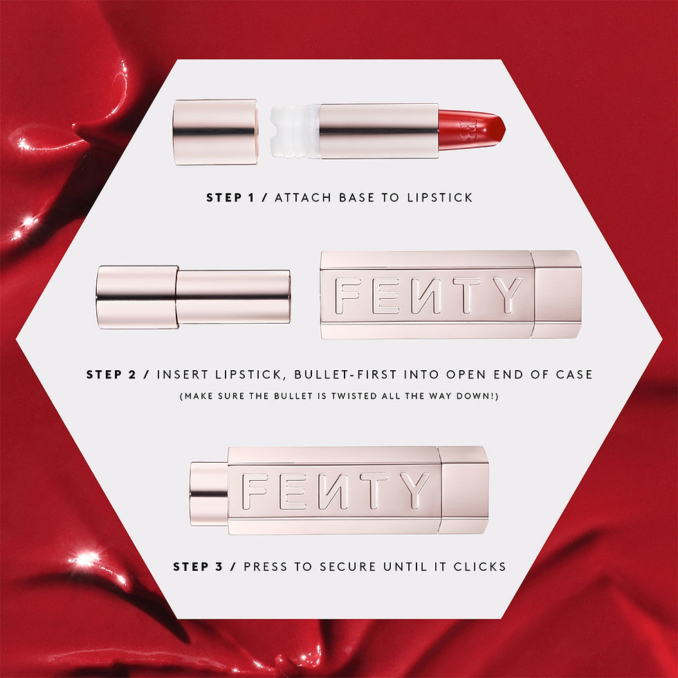 Thumbnail: Fenty Beauty Fenty Icon
The Case: Semi-Matte Lipstick  - Metallic Nude
