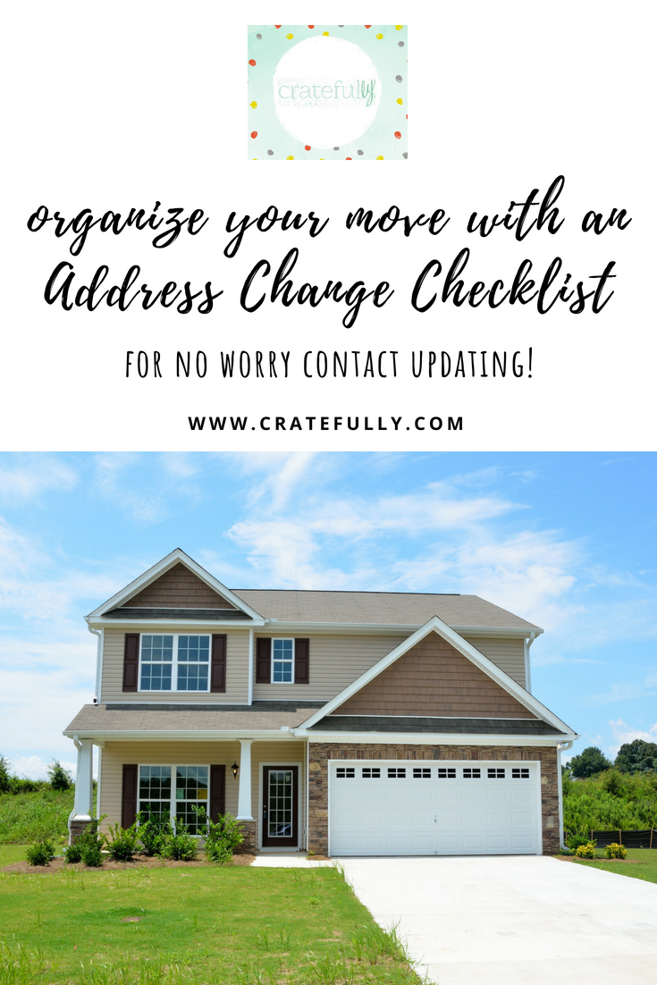 organize your move with an address change checklist cratefully