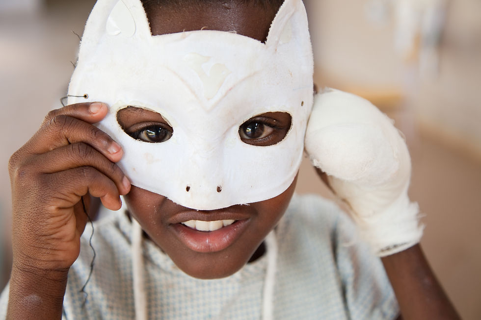 Carnival Masks made by the hospitalised
