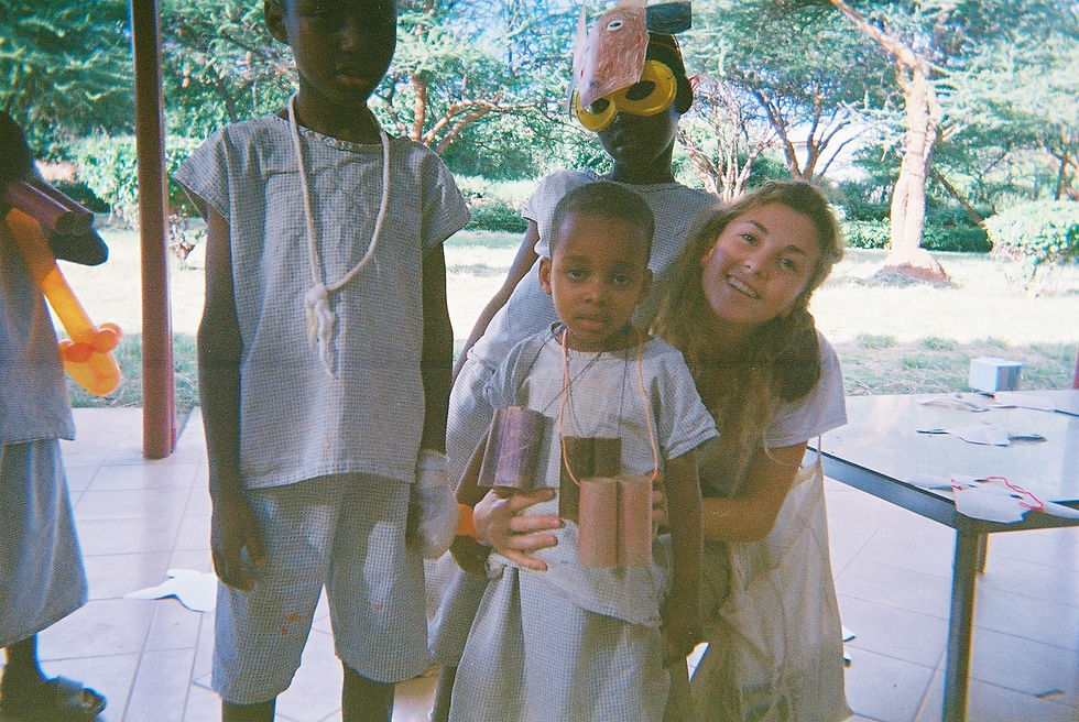 Clementina with children in WCH