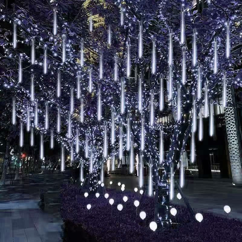Thumbnail: 30/50cm 8 Tubes Meteor Shower Led String Lights Christmas