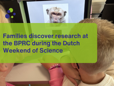 Families discover research at the BPRC during the Dutch Weekend of Science