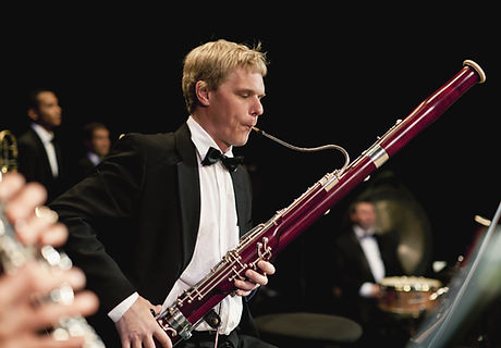 Man Playing Bassoon
