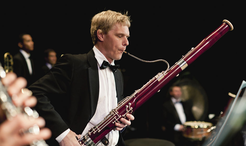 Man Playing Bassoon